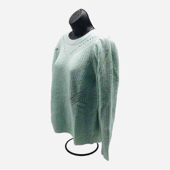 INC Concepts Women’s Medium Mint Green Volume Sleeve Pullover Sweater NWT - Picture 9 of 9
